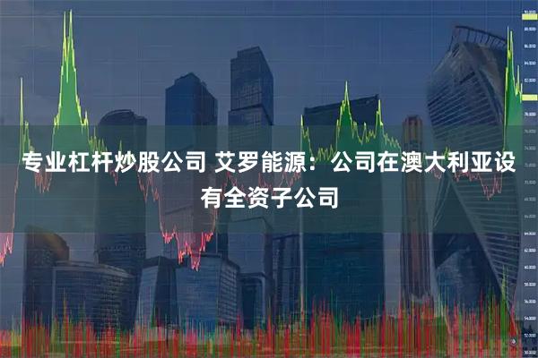 专业杠杆炒股公司 艾罗能源:公司在澳大利亚设有全资子公司